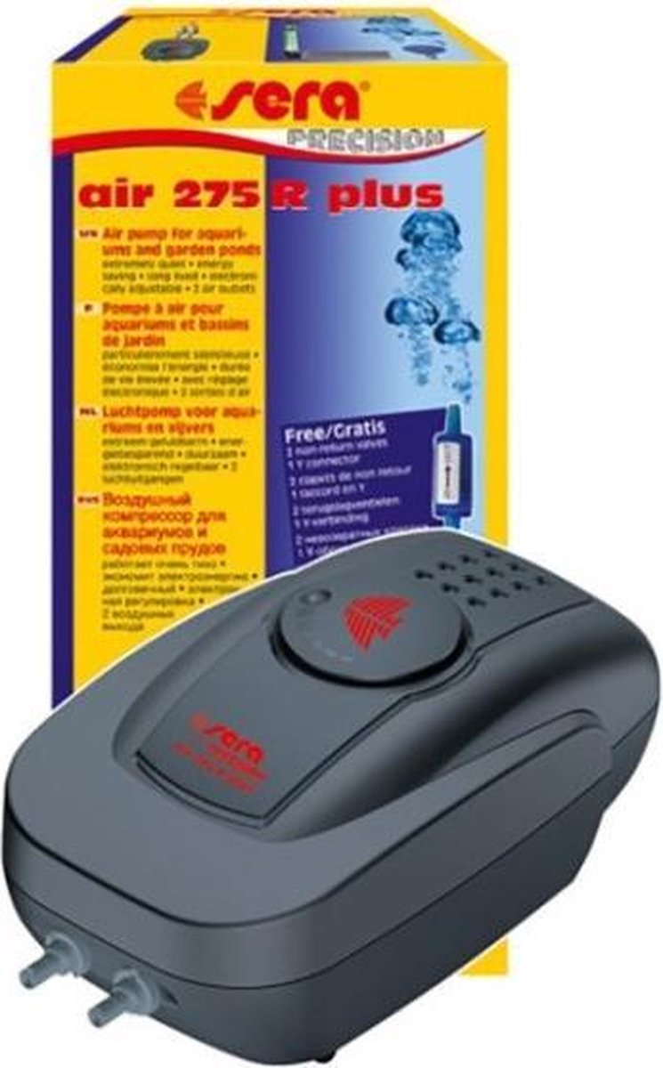 Sera air 275R - Aquarium Pomp - Type: Luchtpomp - 2 uitgangen - 275 liter/uur