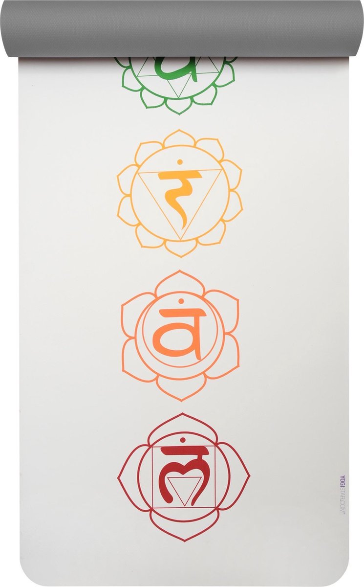 Yogistar Yogamat pro art collection chakra snow/graphite
