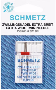 Schmetz machinenaalden tweelingnaald 1 stuk Universal Wide 6