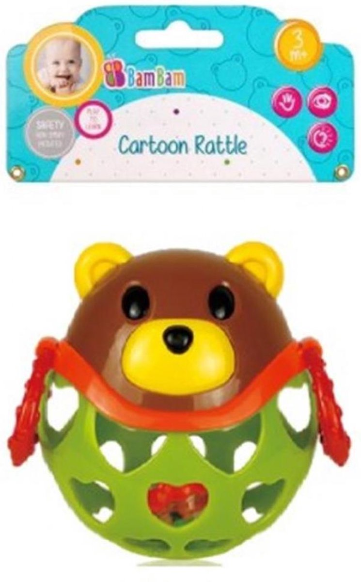 Bam Bam zachte rammelende teddybeer - Rammelaar bijtspeelgoed 3m+ Peuter Baby