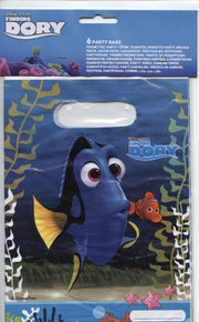 6 Plastic Party Bags / feestzakje - Finding Dory