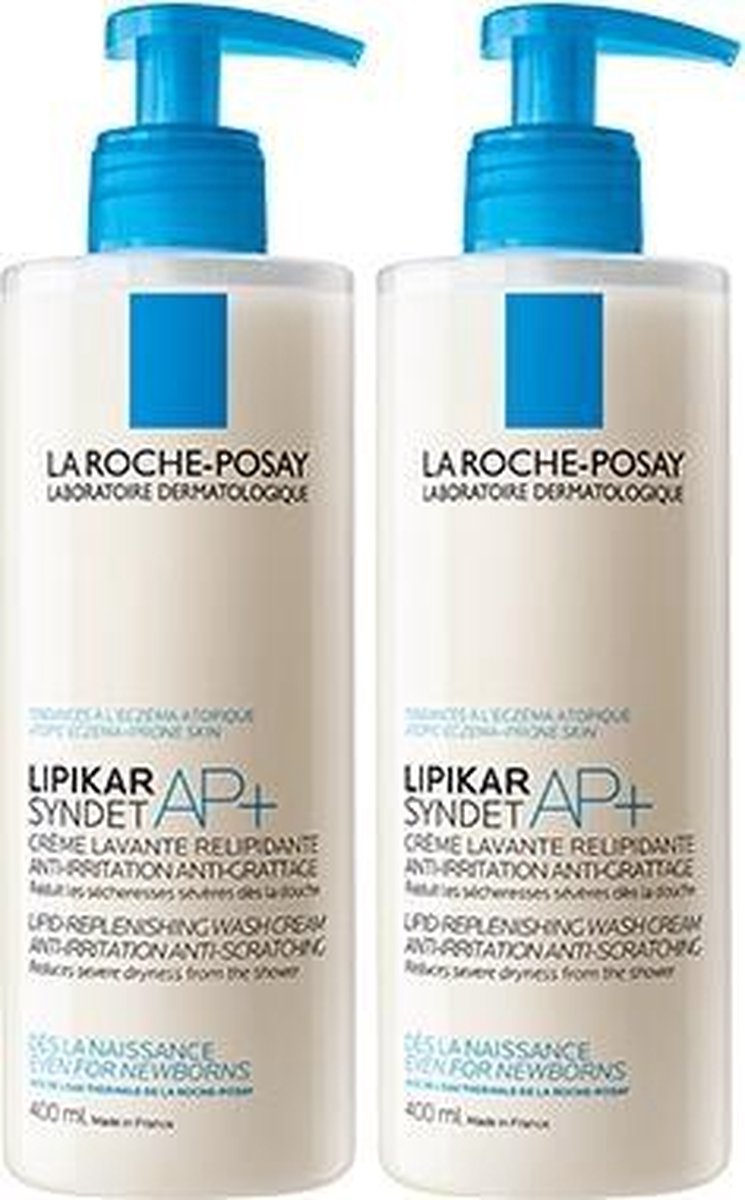 La Roche-Posay Lipikar Syndet AP+ Douchegel - 2x400ml - (zeer)droge huid