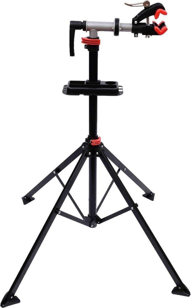 HOMCOM Fiets montagestandaard 4-poots | 360-draaibaar | Verstelbaar
