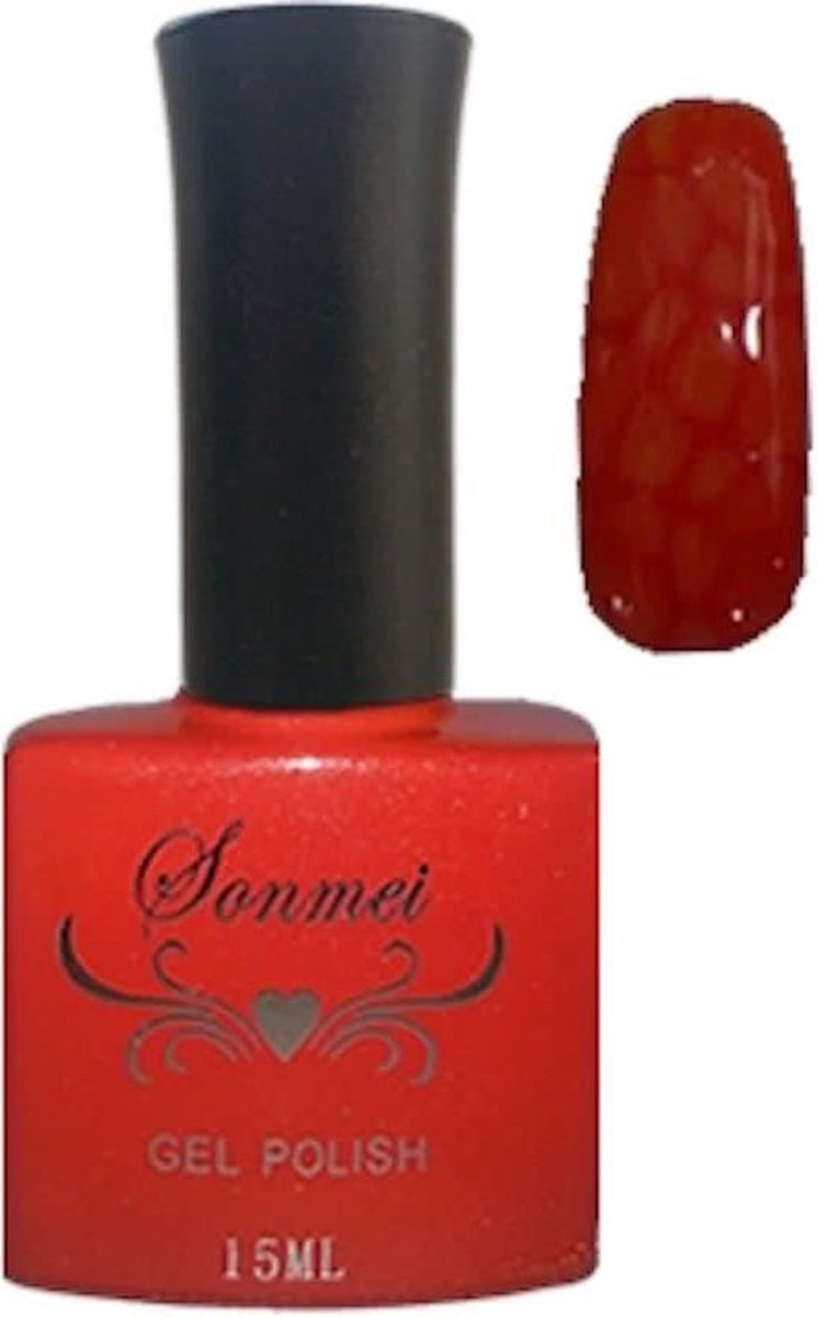 Snake Skin Gel Nagellak Rood