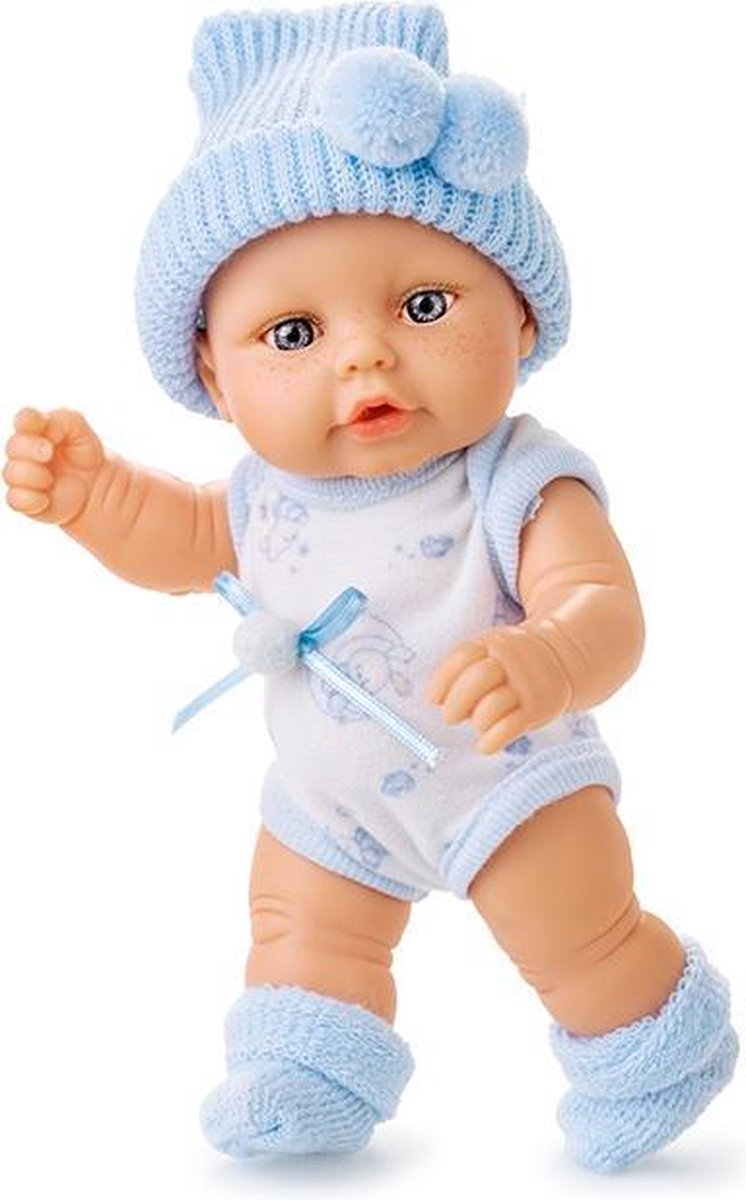 Berjuan Babypop Mini Baby 20 Cm Meisjes Blauw