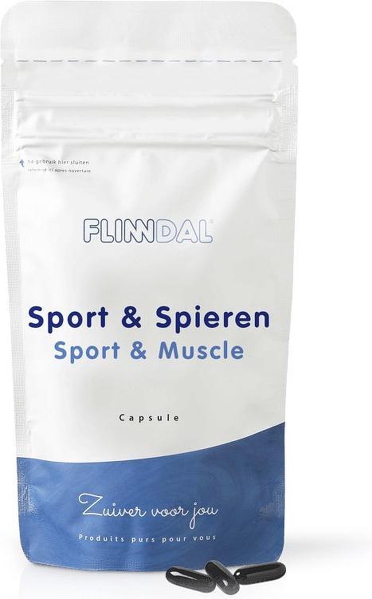 Sport & Spieren (Voor sneller herstel en extra energie voor de spieren) - 90 Capsules - Flinndal - Met foliumzuur voor de energiehuishouding