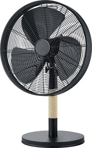 Ventilator - Torna Vikon - Tafelventilator - Staand - Rond - Mat Zwart - Aluminium