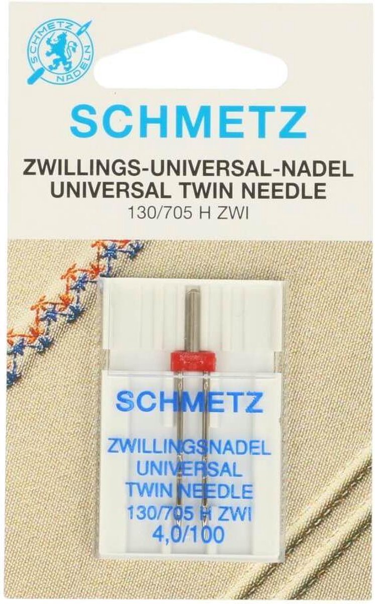Schmetz Tweeling Naald - 1 stuk dikte 4.0/100