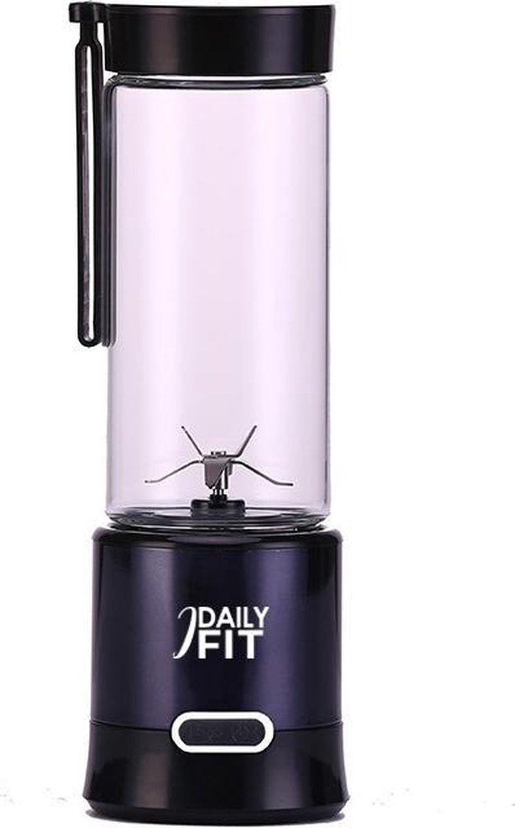 Mini Blender Deluxe - Zwart - Met Gratis Beschermhoes - Draadloos & Draagbaar - Blender To Go - Idailyfit - Mix & Go - Portable Blender Deluxe - Smoothies & Shakes