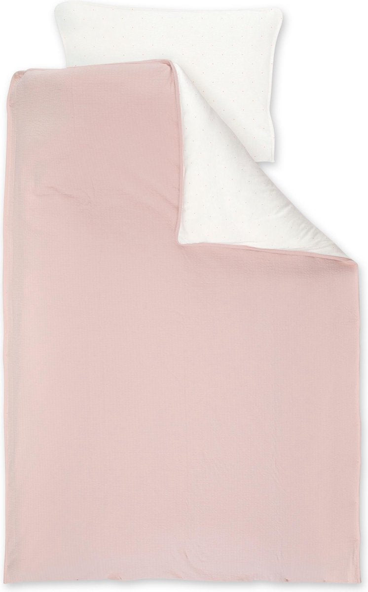 BEMINI Dekbedovertrek 100x140cm oude roos TETRA JERSEY