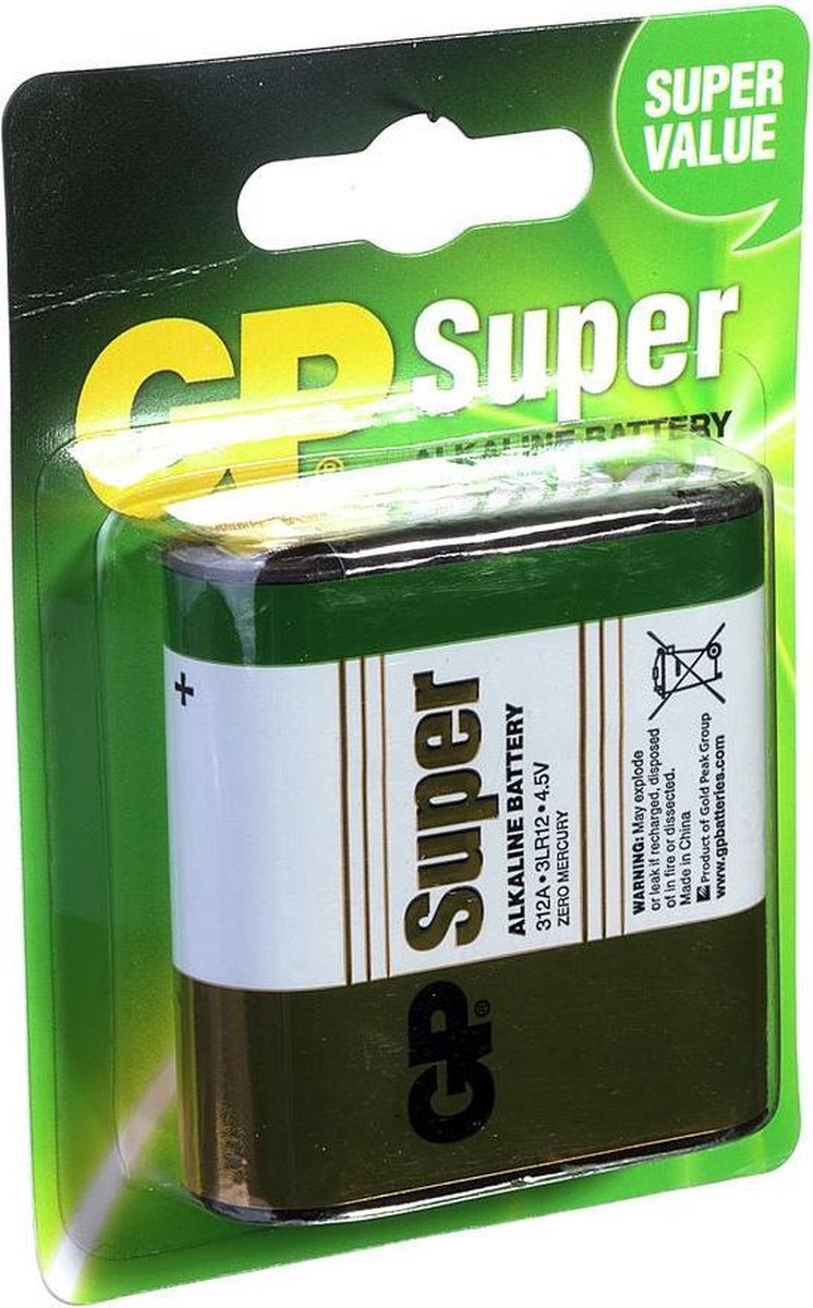 GP Batteries niet-oplaadbare batterijen 312A