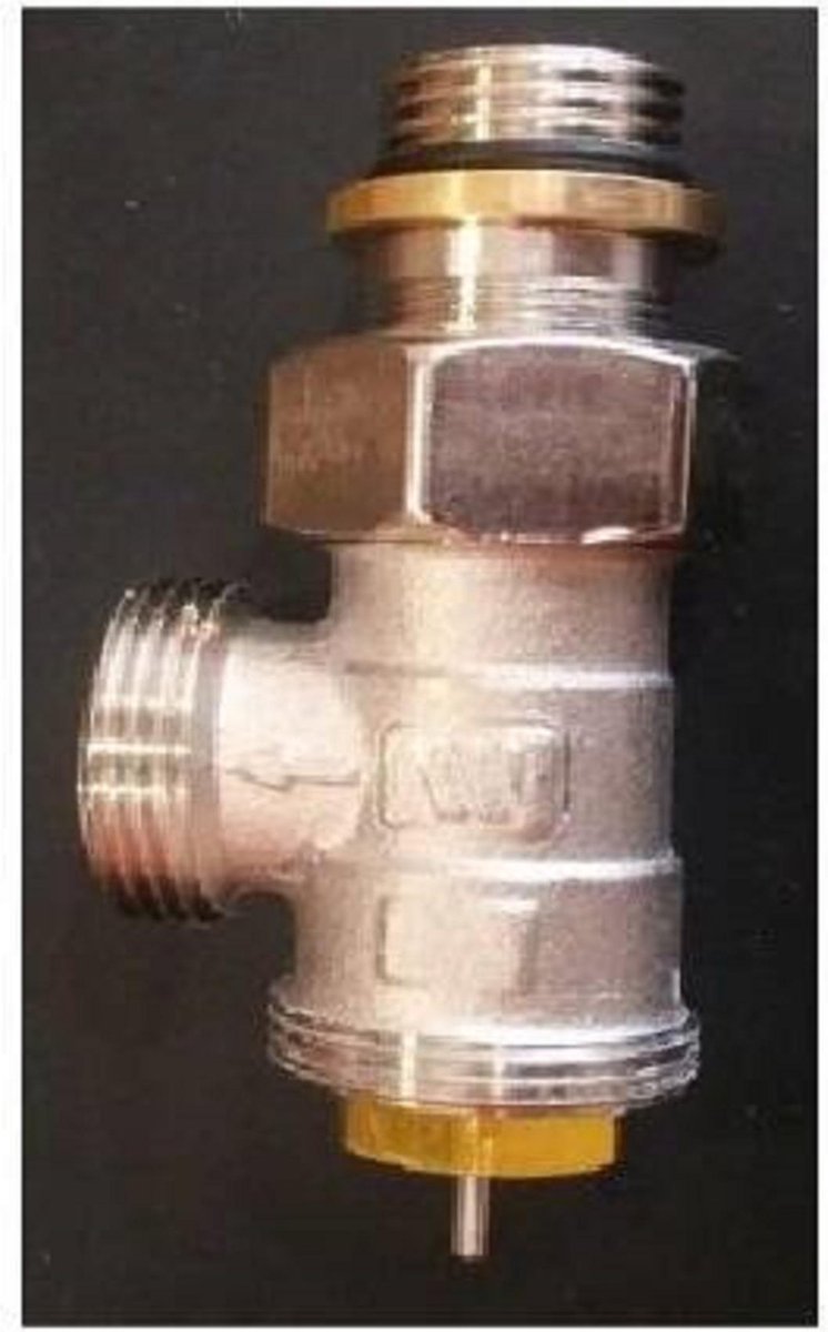 Vernikkeld ventiel haaks 1/2''