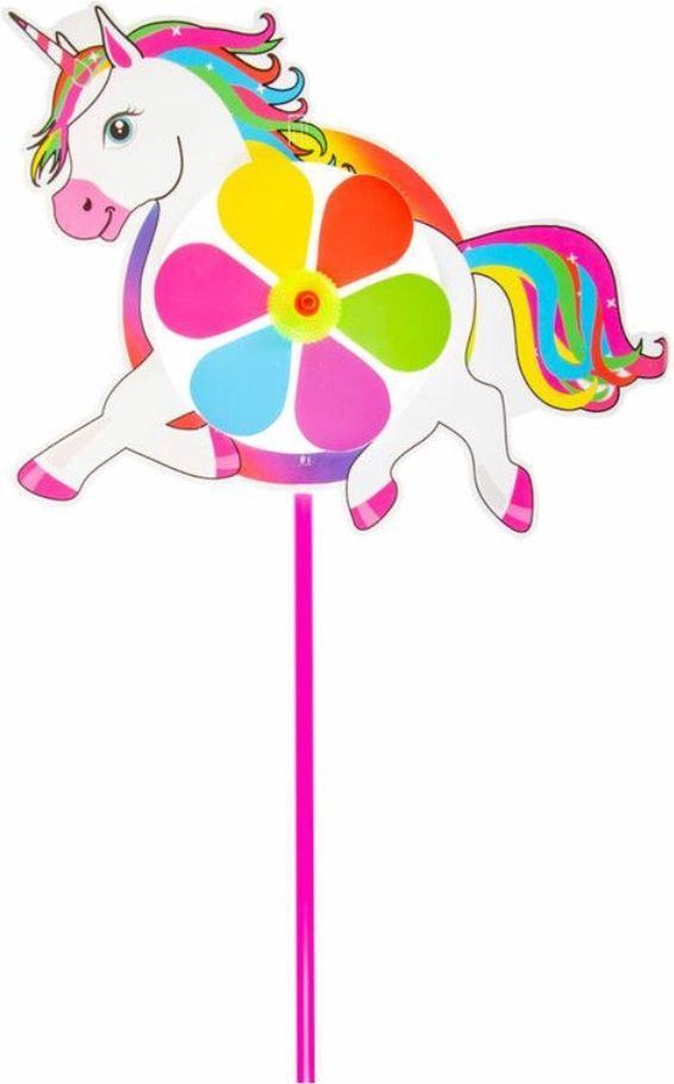 2 stuks grote windmolens unicorn - eenhoorn 28