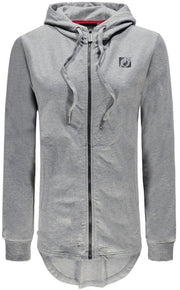 Re-Born Capuchon Trui Met Rits Lange Mouw Dames - Grijs - Maat M