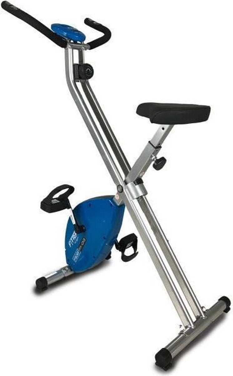 FYTTER Ultra-opvouwbare statische fiets RA-0XB met 3 kg vliegwiel en 6 functies. LCD-scherm met hartslagregeling.