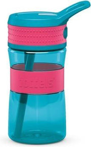 Boddels EEN Drinkfles - 400 ml - Turquoise/Roze