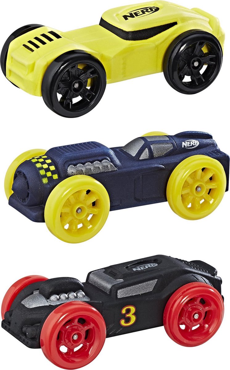 NERF Nitro Foam Car Refill 3 stuks - geel