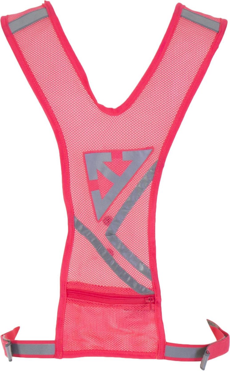 Nathan Bandolier Reflectie Veiligheidshesje - Unisex - Roze