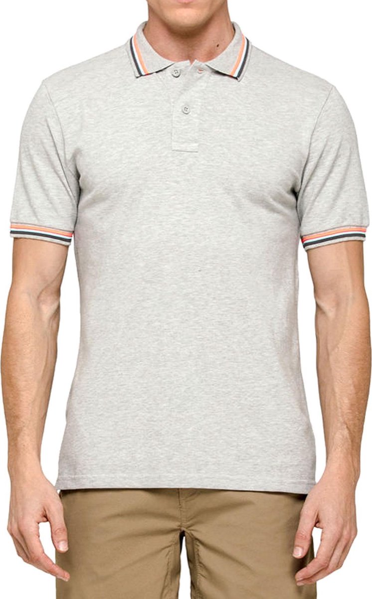 Sundek Brice  Poloshirt - Mannen - grijs/oranje/blauw