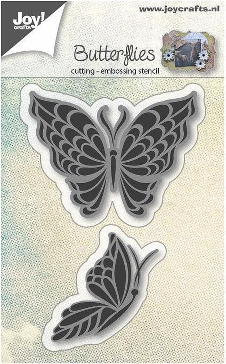 Joy!Crafts snij- embosstencil vlinders x2