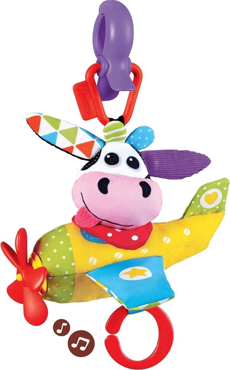 Yookidoo Activiteitsspeelgoed - One Size - Tap 'N' Play Musical Plane -Cow
