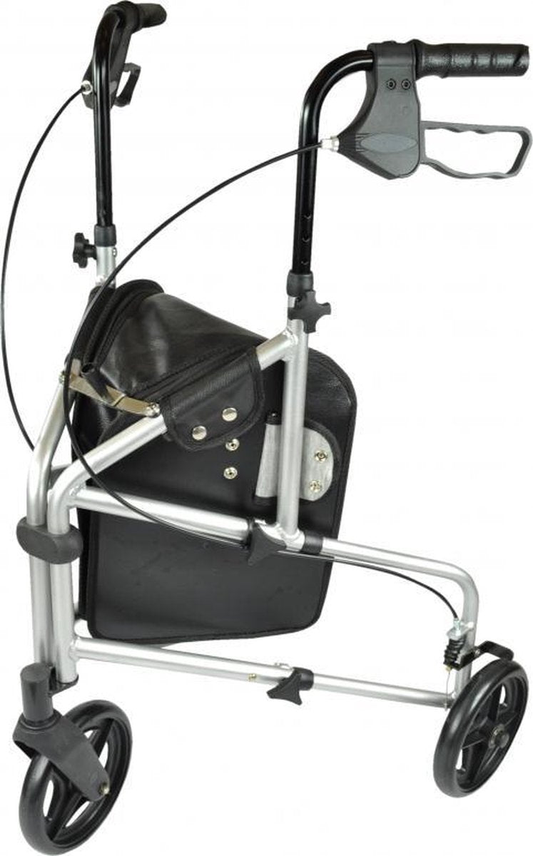 Aluminium 3-wiel Rollator - zilver