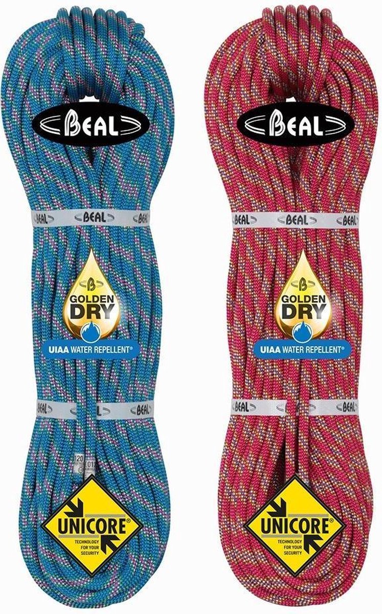 Cobra II 8.6 Golden Dry volledig geïmpregneerd dubbeltouw 60 meter Blauw