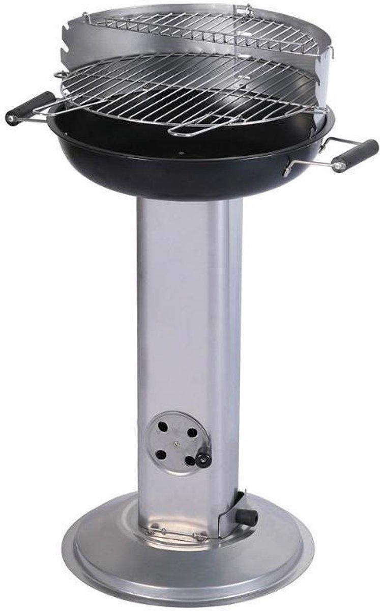 MaxxGarden Houtskoolbarbeque - met voorraadrek - kolom BBQ - 43 cm