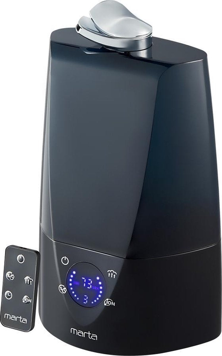 MARTA MT-2372 luchtbevochter|ionisator|hygrostat|filter|30W|3L|40M2|black