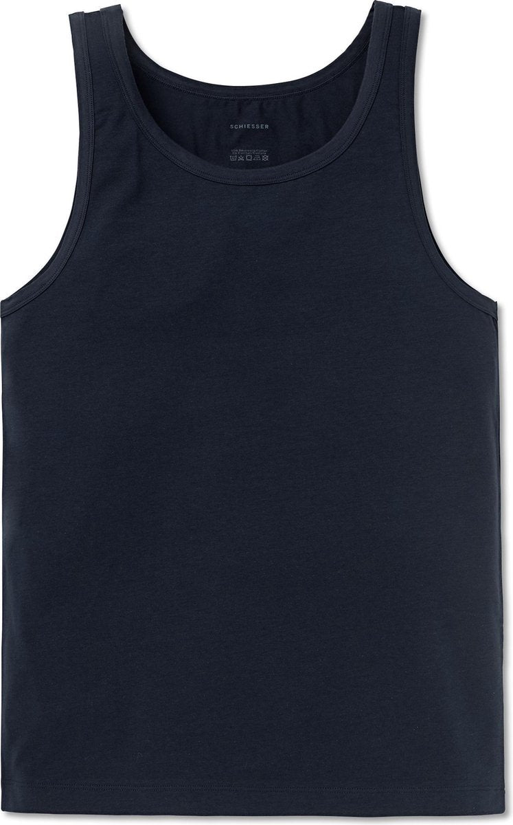 Schieser Urban Originals Heren Onderhemd - Blauw - Maat L