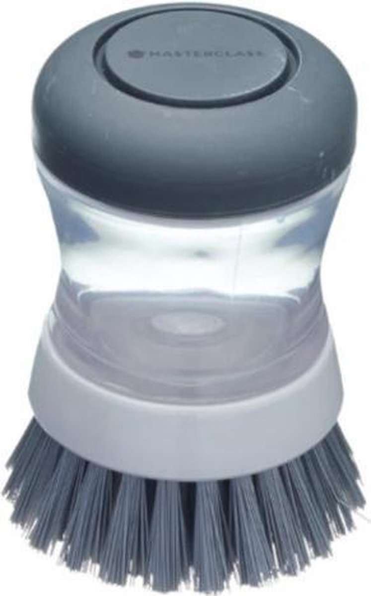 Masterclass Afwasborstel Zeepdispenser 6 X 9 Cm Grijs
