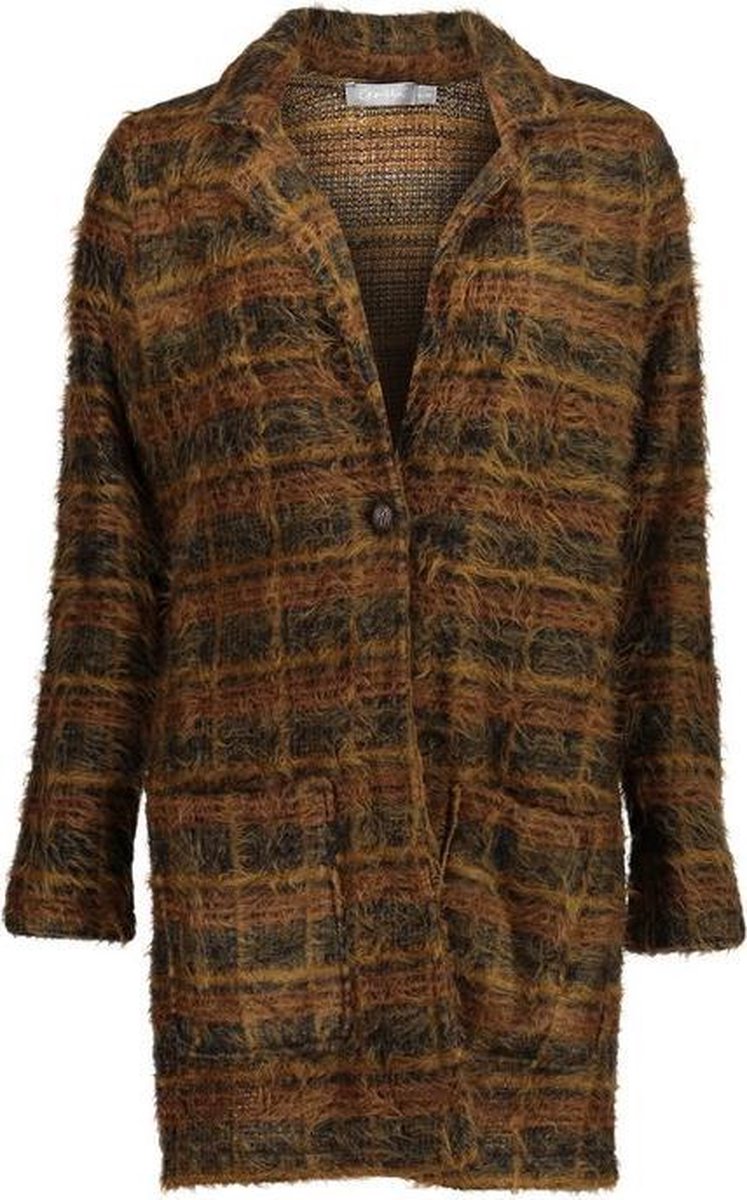 Cardigan Geisha  hairy with button closure