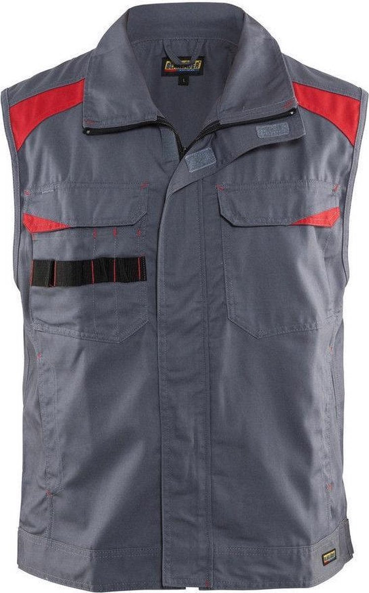 Blåkläder 3164-1800 Werkvest Industrie Ongevoerd Grijs/Rood maat S