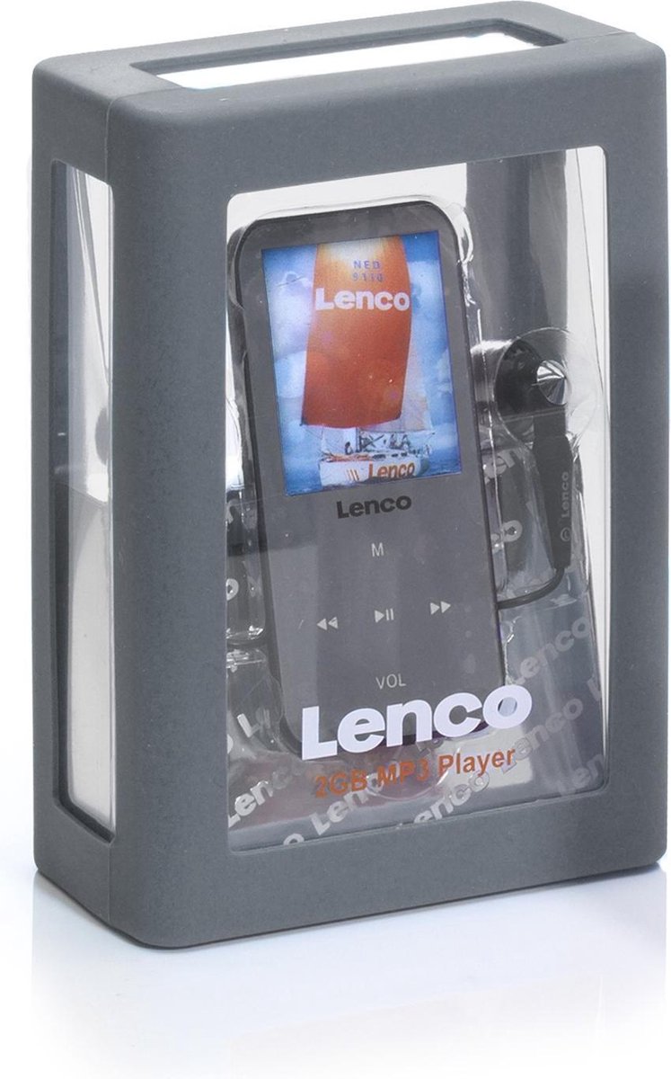 Lenco Xemio-655 Grey - MP3 speler met SD en USB ingang - 4 GB - Grijs