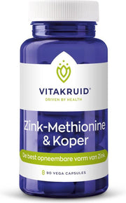 VitaKruid Zink Methionine & Koper 90 capsules