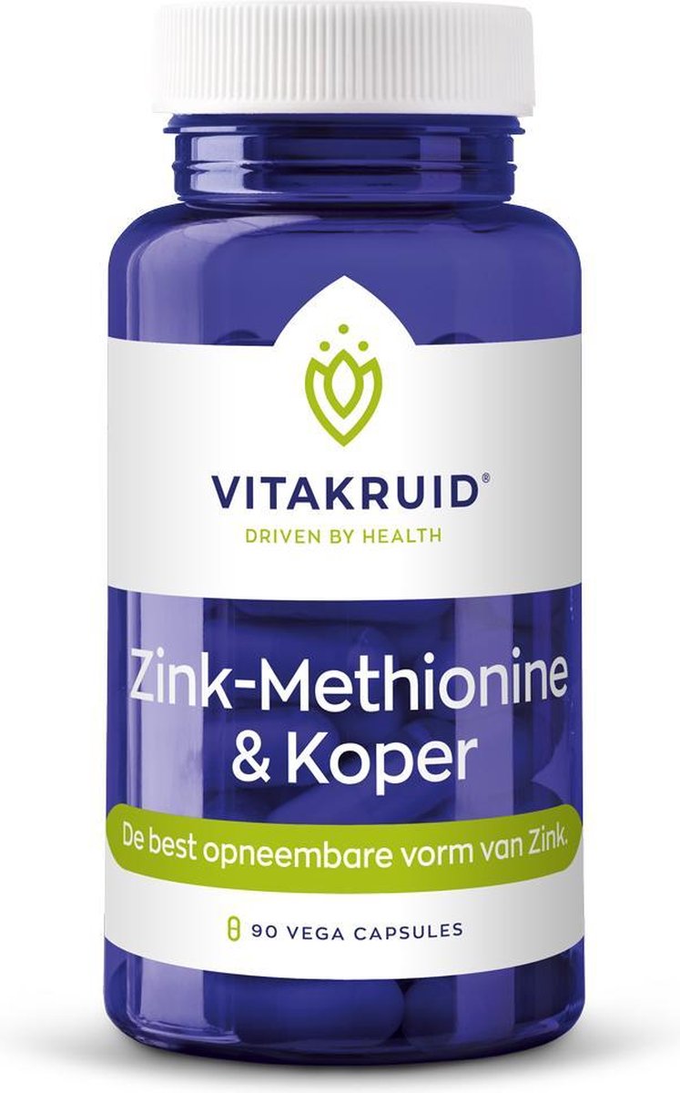 VitaKruid Zink Methionine & Koper 90 capsules