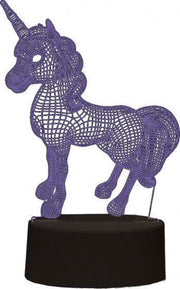 I-Total Decoratieverlichting 3D Unicorn Led 4 Watt 220V Acryl