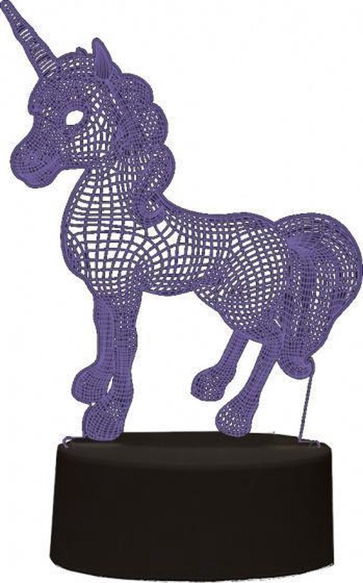 I-Total Decoratieverlichting 3D Unicorn Led 4 Watt 220V Acryl