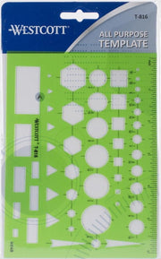 Westcott- All Purpose tekensjabloon - groen - 1 stuks