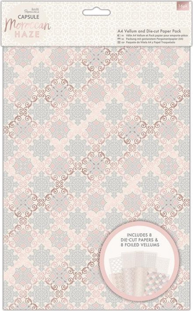 A4 Perkamentpapier Laser Snij Papierpak  (16-pak) - Capsule - Moroccan Haze
