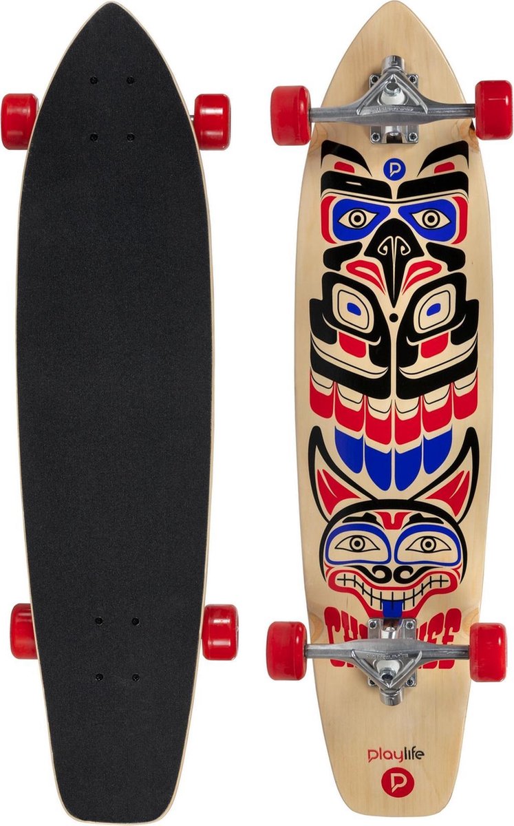 Powerslide SkateboardVolwassenen - bruin/rood/zwart/blauw