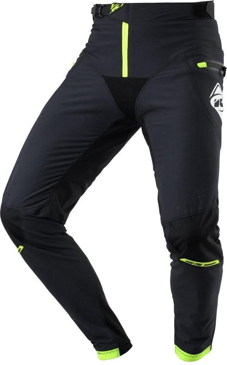 Kenny Kids Evo Pro Pant black neon yellow BMX- en Crossbroek - Maat: 28