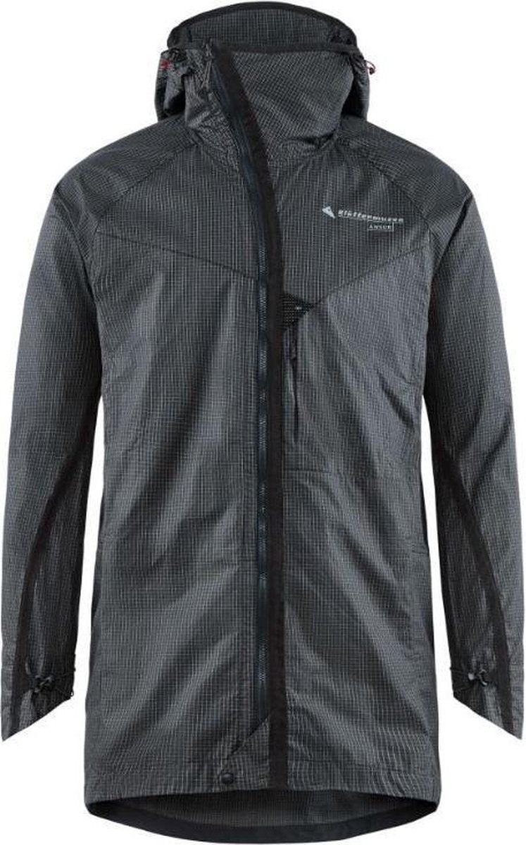 Klättermusen Outdoorparka Ansur Heren Katoen Koper/grijs Maat M