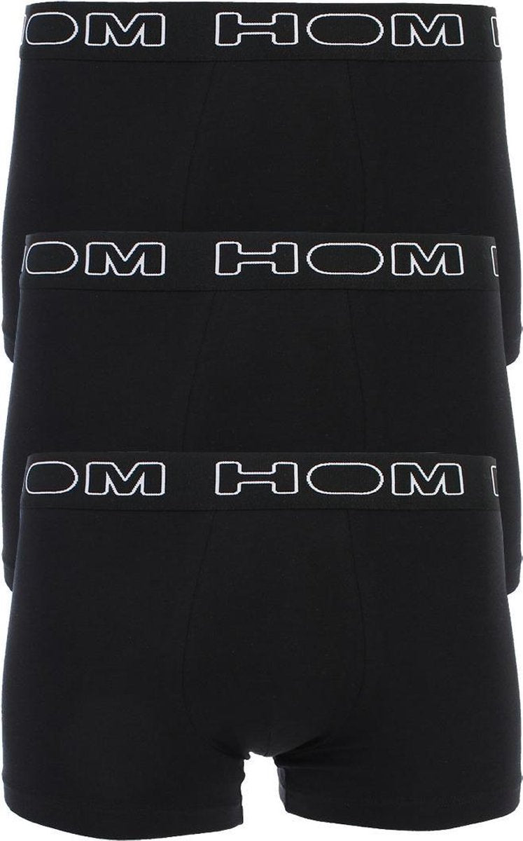 HOM - Heren - 3-pack Boxerlines Trunk Boxershorts - Zwart - XL