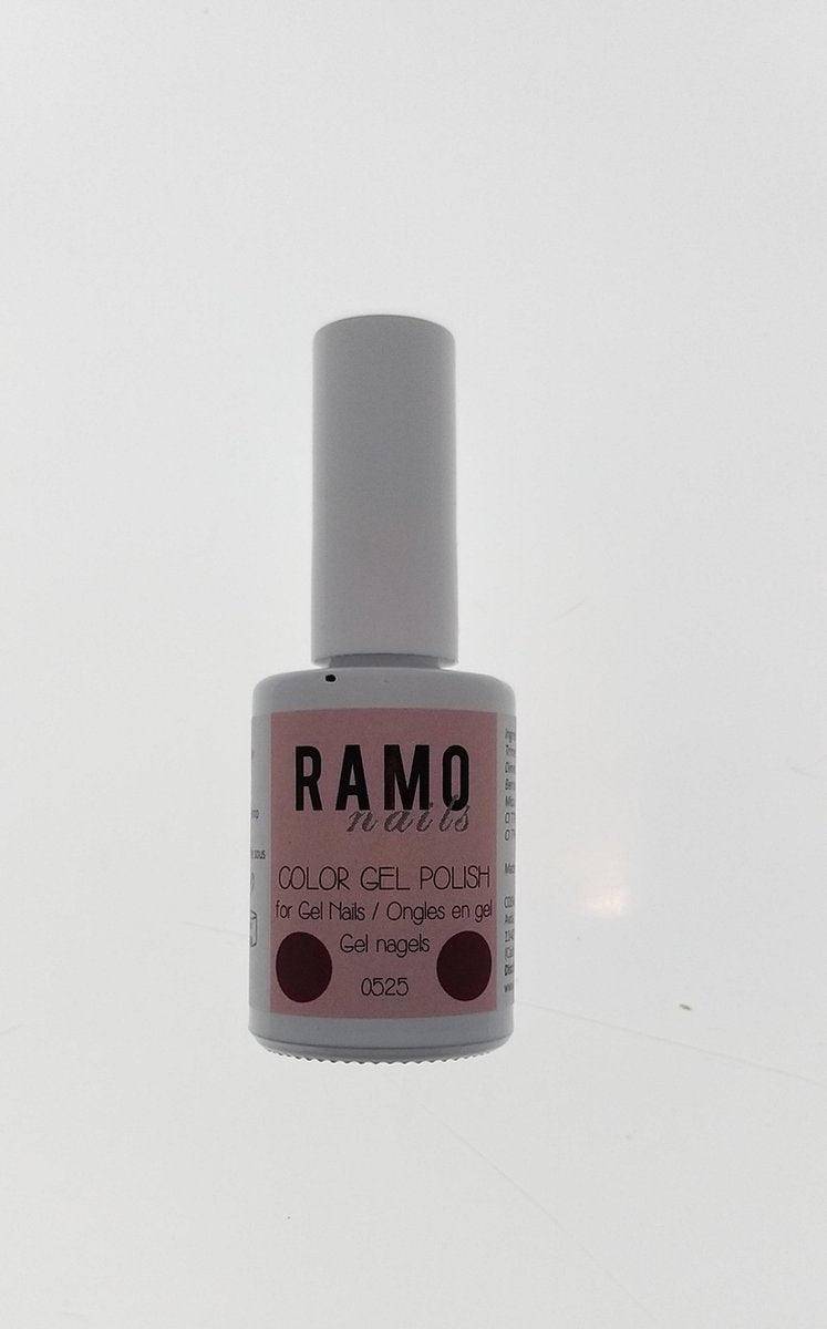 Ramo gelpolish 0525-gel nagellak-gellak-gelpolish-uv&led-15ml-soak off-donkerrood