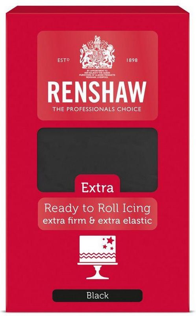 Renshaw Rolfondant Extra Black -1kg-