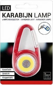 Verhaak Zaklamp Karabijn Led Staal Rood