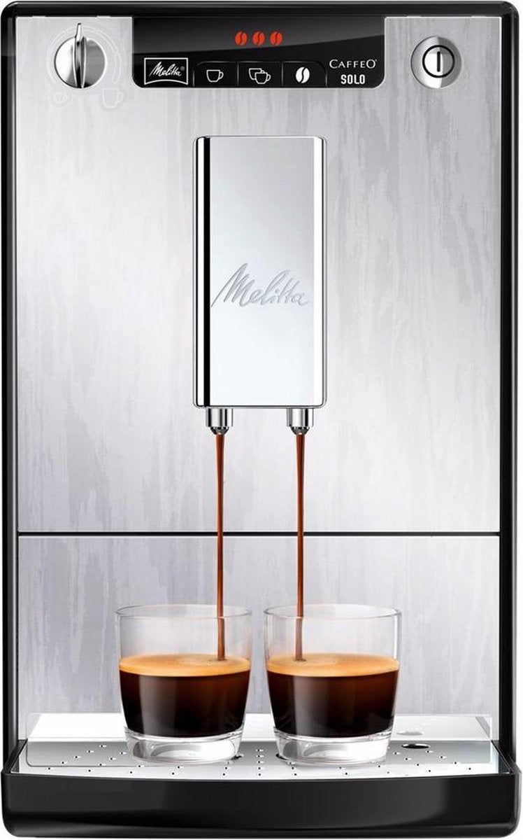 Melitta Caffeo Solo Limited Edition E950-111 - Espressomachine - Zilver met Nerven