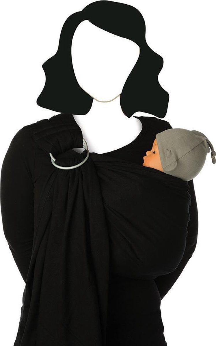 Babylonia BB SLING Draagdoek Baby - One Size - Black Beans