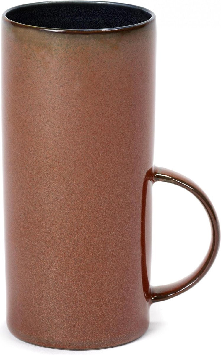 Serax Terres de Rêves by Anita Le Grelle Theekop - Ø6xH13 cm - Dark blue/Rust
